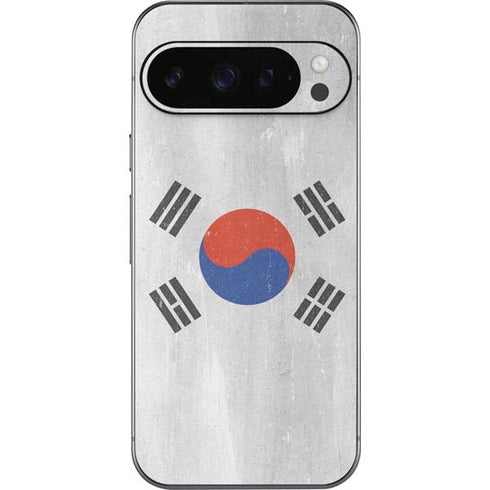 South Korean Flag Distressed Google Pixel 9 Pro Skin